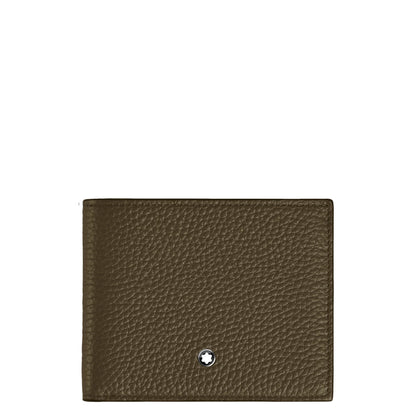Montblanc portafoglio con portamonete 4 scomparti kaki 220216