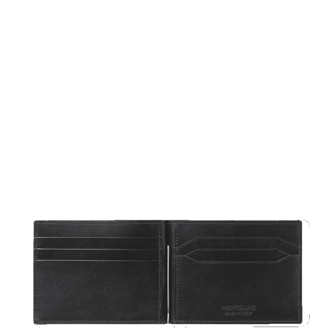 Montblanc Portafoglio Meisterstück 6 scomparti con fermasoldi nero 198313
