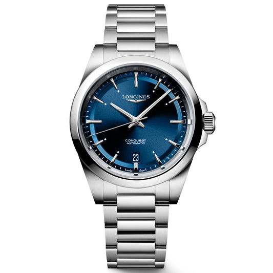 Longines Uhr Conquest 38mm blau Automatik Stahl L3.720.4.92.6