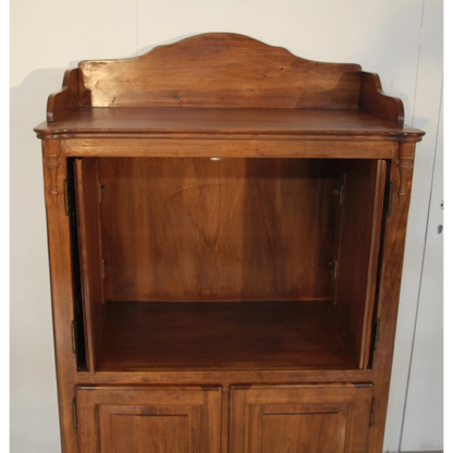 Credenza Classica in legno con ripiano aperto e due porte inferiori di Dario Raia Antiquariato