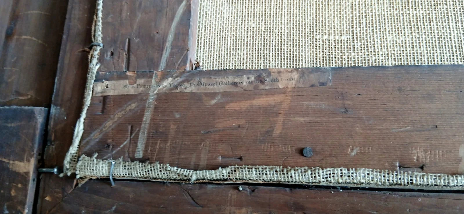 Natural fiber rug with woven texture and earthy tones inspired by joseph paul pettitt and george young the mussel gatherers on the south coast