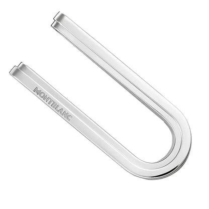 Fermasoldi dell’edizione great in acciaio silver con logo montblanc inciso e design homage to the great gatsby