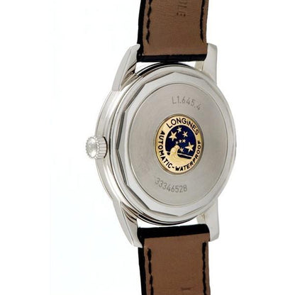 Longines orologio Conquest Heritage 40mm nero automatico acciaio L1.645.4.52.4