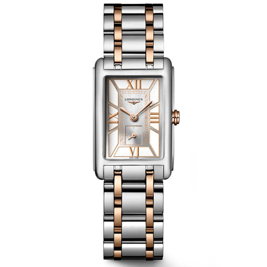 Longines orologio DolceVita 20,8x32mm bianco quarzo acciaio L5.255.5.75.7