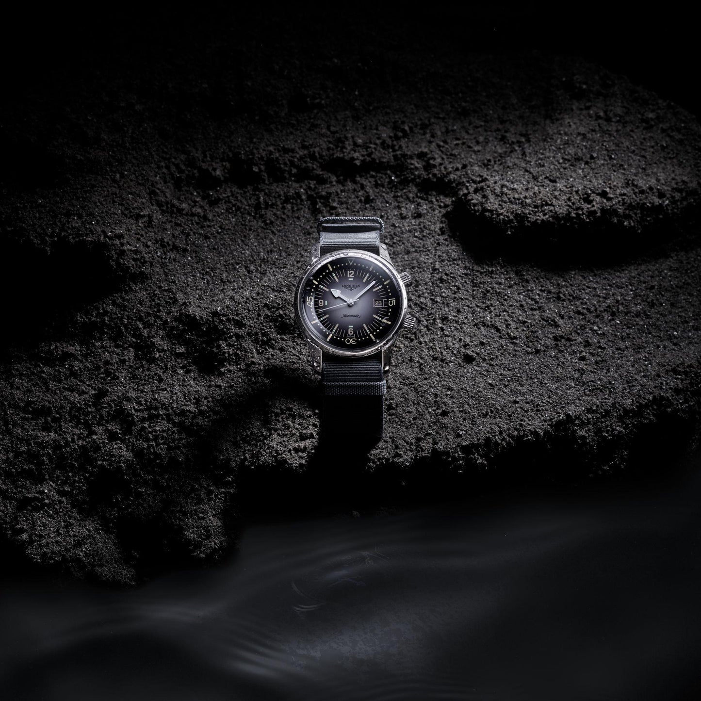 Longines orologio Legend Diver Watch 42mm grigio automatico acciaio L3.774.4.70.2