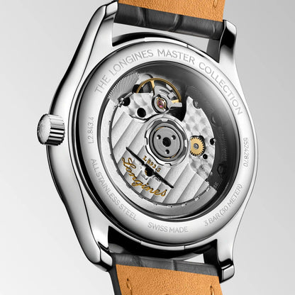 Longines orologio Master Collection 38mm antracite automatico acciaio L2.843.4.63.2