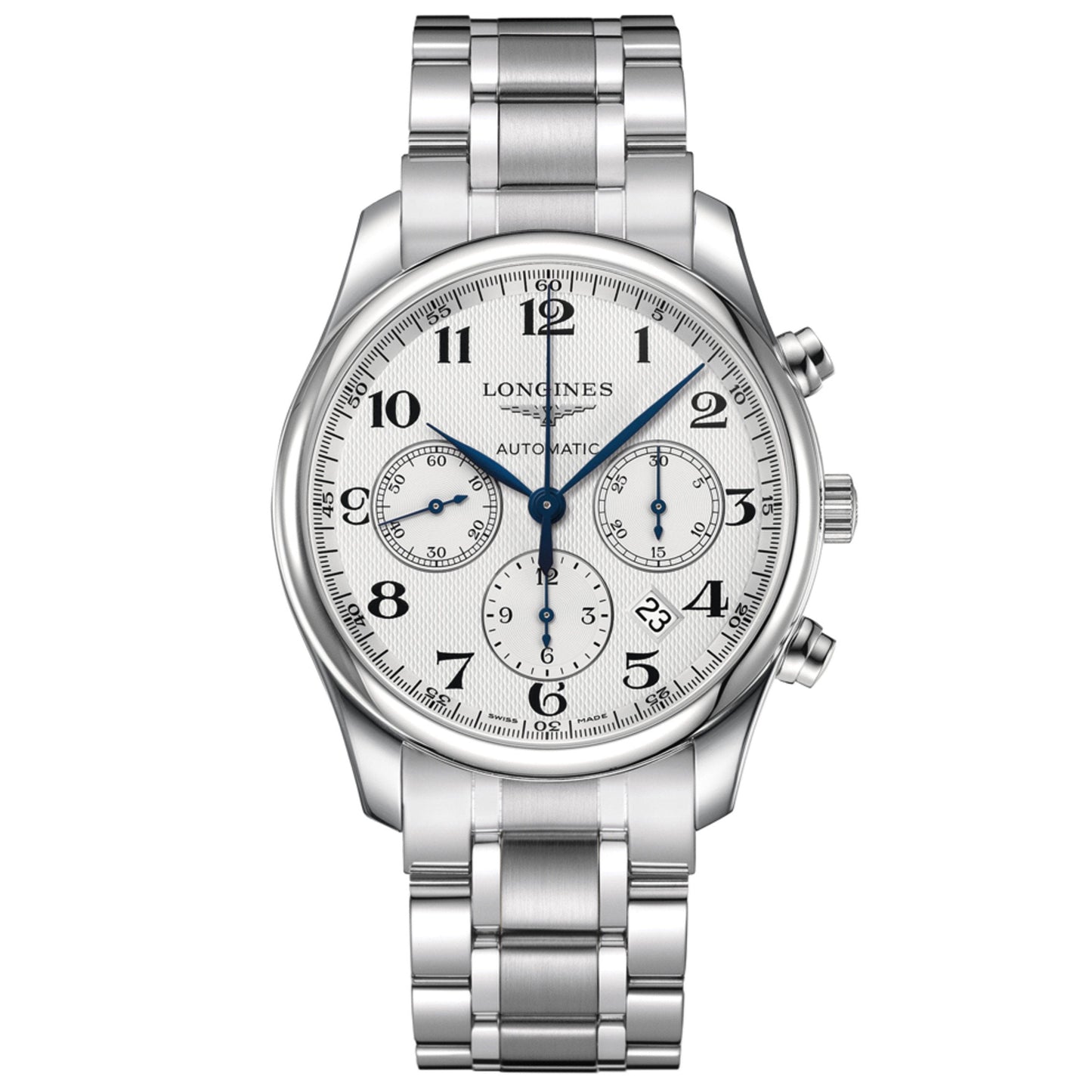 Часы Longines Коллекция The Longines Master Хронограф 42 мм серебро автоматические сталь L2.759.4.78.6