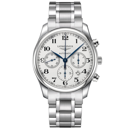Часы Longines Коллекция The Longines Master Хронограф 42 мм серебро автоматические сталь L2.759.4.78.6