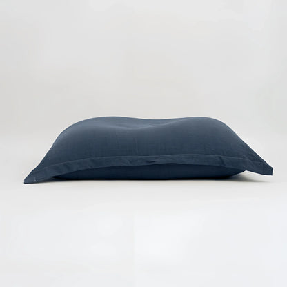 Navy blue linen maxi cuscino firenze pillowcase with dimensioni generose for comfort infinito abbraccio