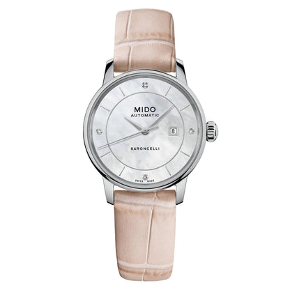 Mido orologio Baroncelli Signature Lady Colors Box Special Edition 30mm madreperla automatico acciaio M037.207.16.106.00