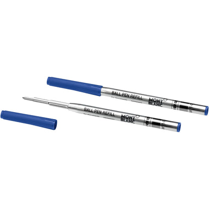 Montblanc 2 refill per penna a sfera punta B Royal Blue blu 128215