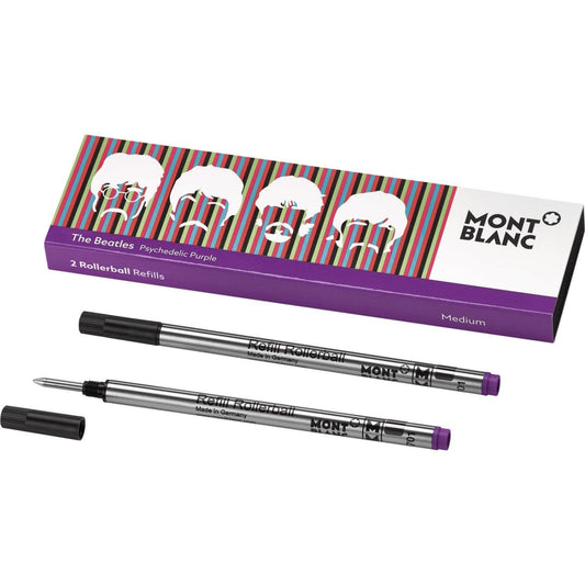 Montblanc 2 refill per rollerball The Beatles Psychedelic Purple ( viola psichedelico )116276