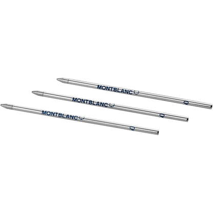 Montblanc 3 refill piccoli per penna a sfera Royal Blue blu 128223