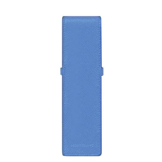 Montblanc astuccio per 2 strumenti da scrittura Sartorial Dusty Blue 198255