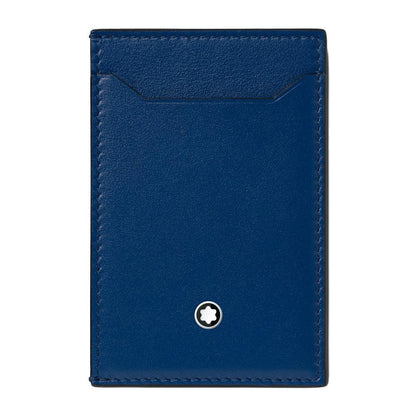 Montblanc custodia 3 scomparti Meisterstück blu 129684
