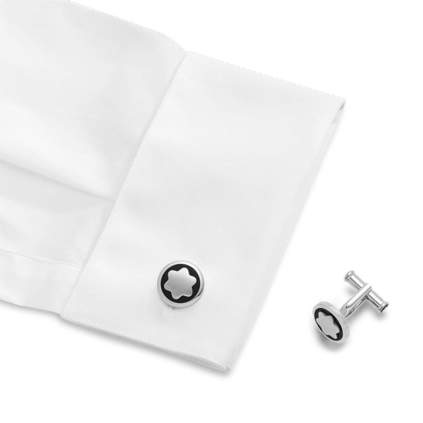 Montblanc gemelli Star acciaio 116661