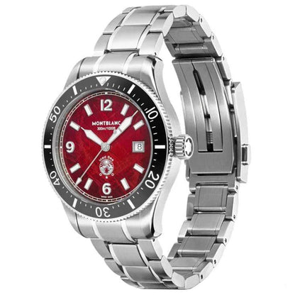Montblanc orologio Iced Sea Date 41mm bordeaux automatico acciaio 132291