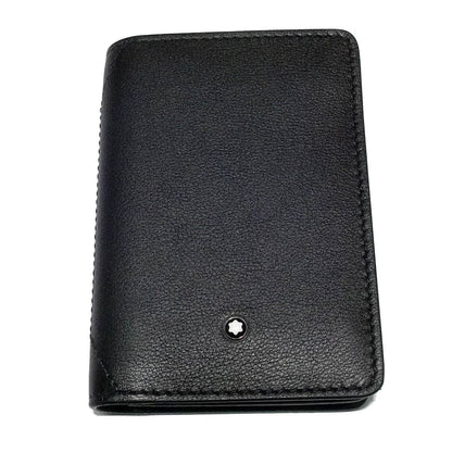 Montblanc porta biglietti da visita con soffietto a U Meisterstück Sfumato navy blu 123726