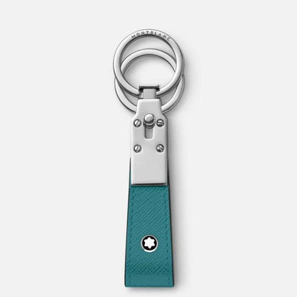 Montblanc portachiavi con passante Sartorial turchese 131738