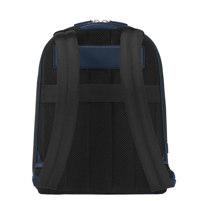 Montblanc zaino medio 3 scomparti sartorial blu 131716