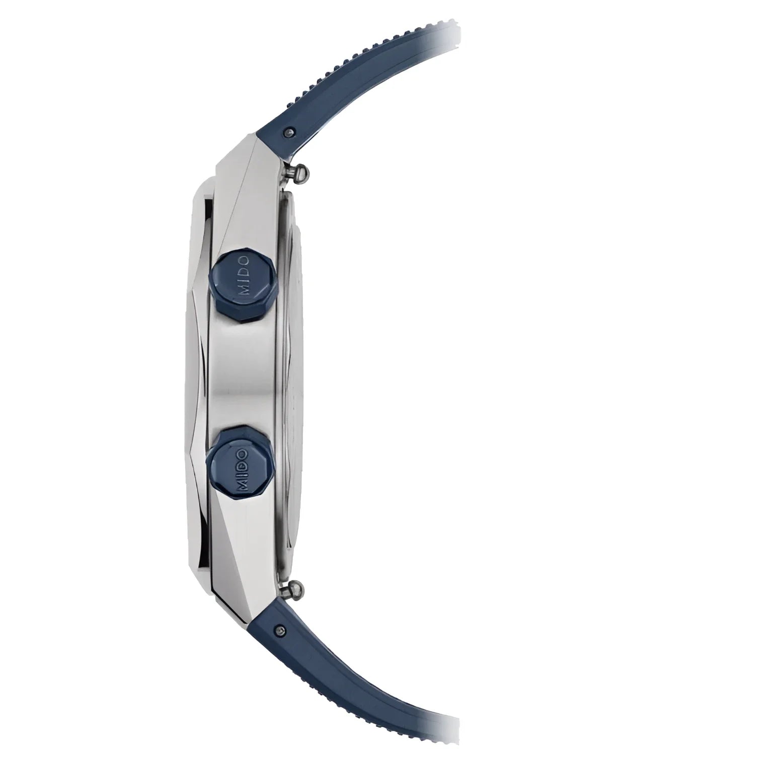 Orologio mido orologio multifort blu automatico acciaio con cassa materiale in acciaio e cinturino blu in gomma