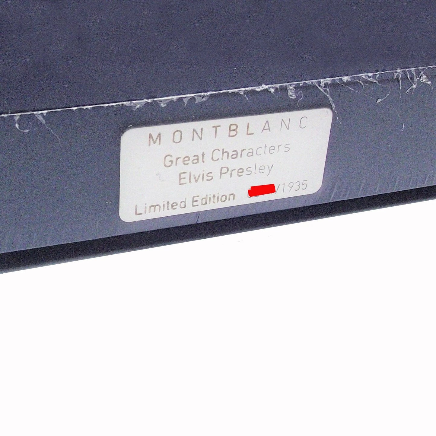 Montblanc roller great characters elvis presley limited edition pen dark blue with silver label and red serial number