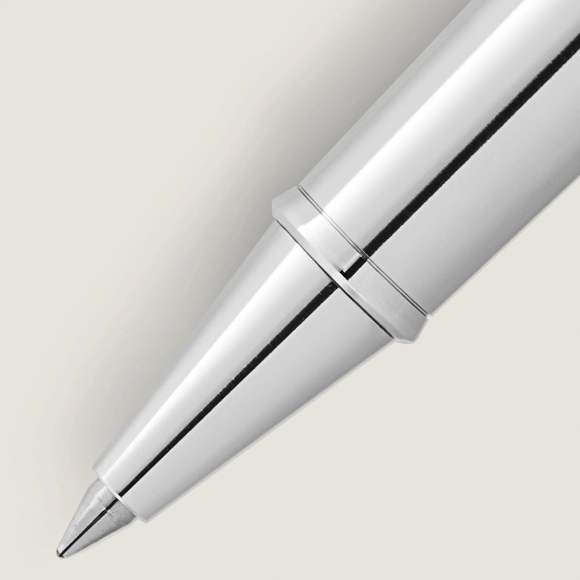 Montblanc heritage collection rollerball pen with silver metallic finish and black accents from rouge et noir baby edition