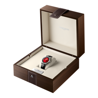 Longines orologio Conquest Heritage Year of the Snake Edition 40mm rosso automatico acciaio L1.651.4.09.2