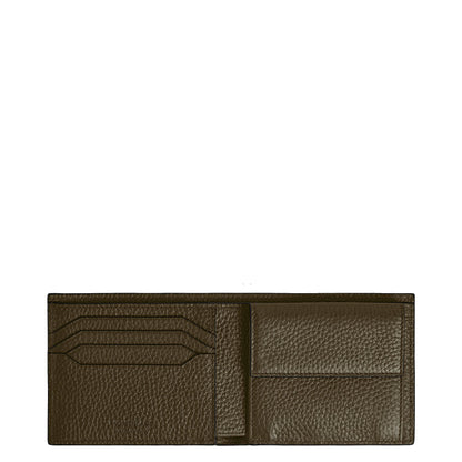 Montblanc portafoglio con portamonete 4 scomparti kaki 220216